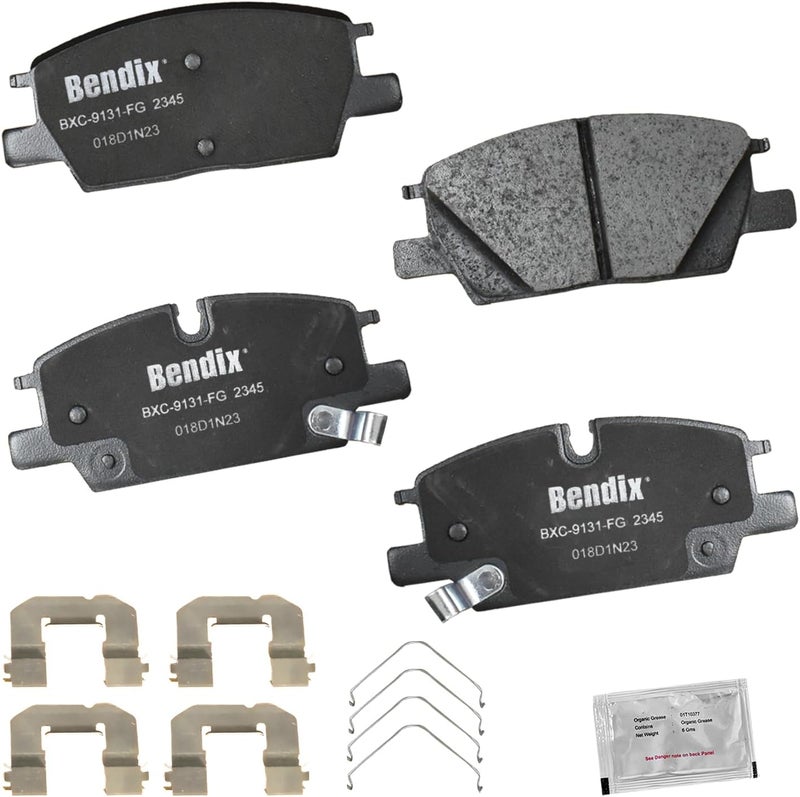 Bendix Priority1 CFC2345 Ceramic Front Brake Pads for Cadillac CT4 2021-2020, Chevrolet Equinox 2023-2021, Malibu 2023-2021, GMC Terrain 2022-2021 - Image 1